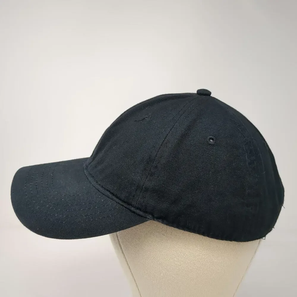 Port & Company Baseball Cap Black OSFM Heart Ribbon Blank Front Strapback Hat